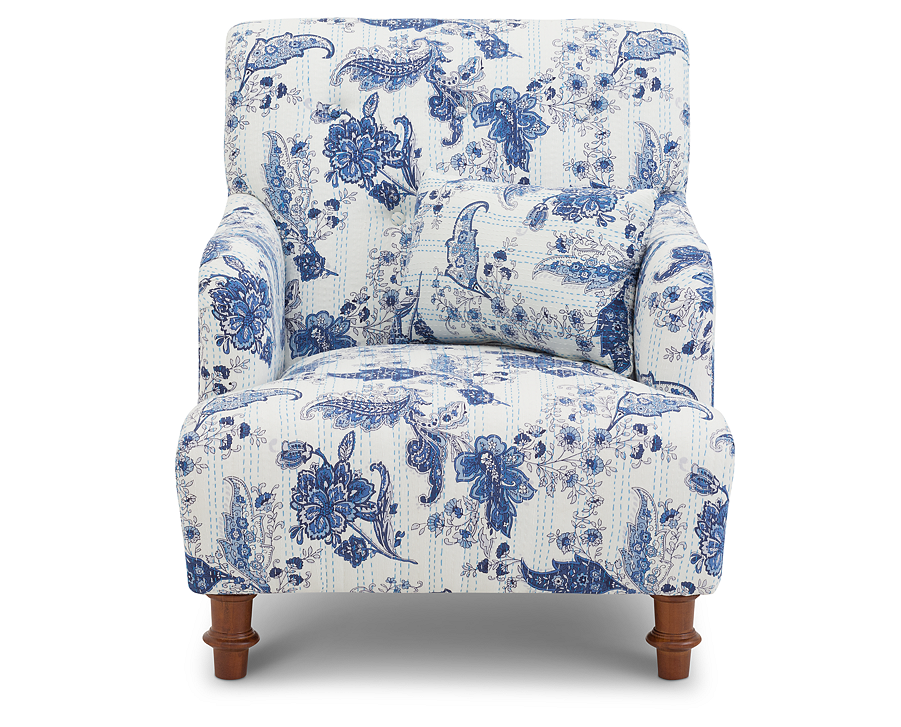Embrace Coastal Elegance Seaside Accent Chair In Nautical - Chair (900x900), Png Download