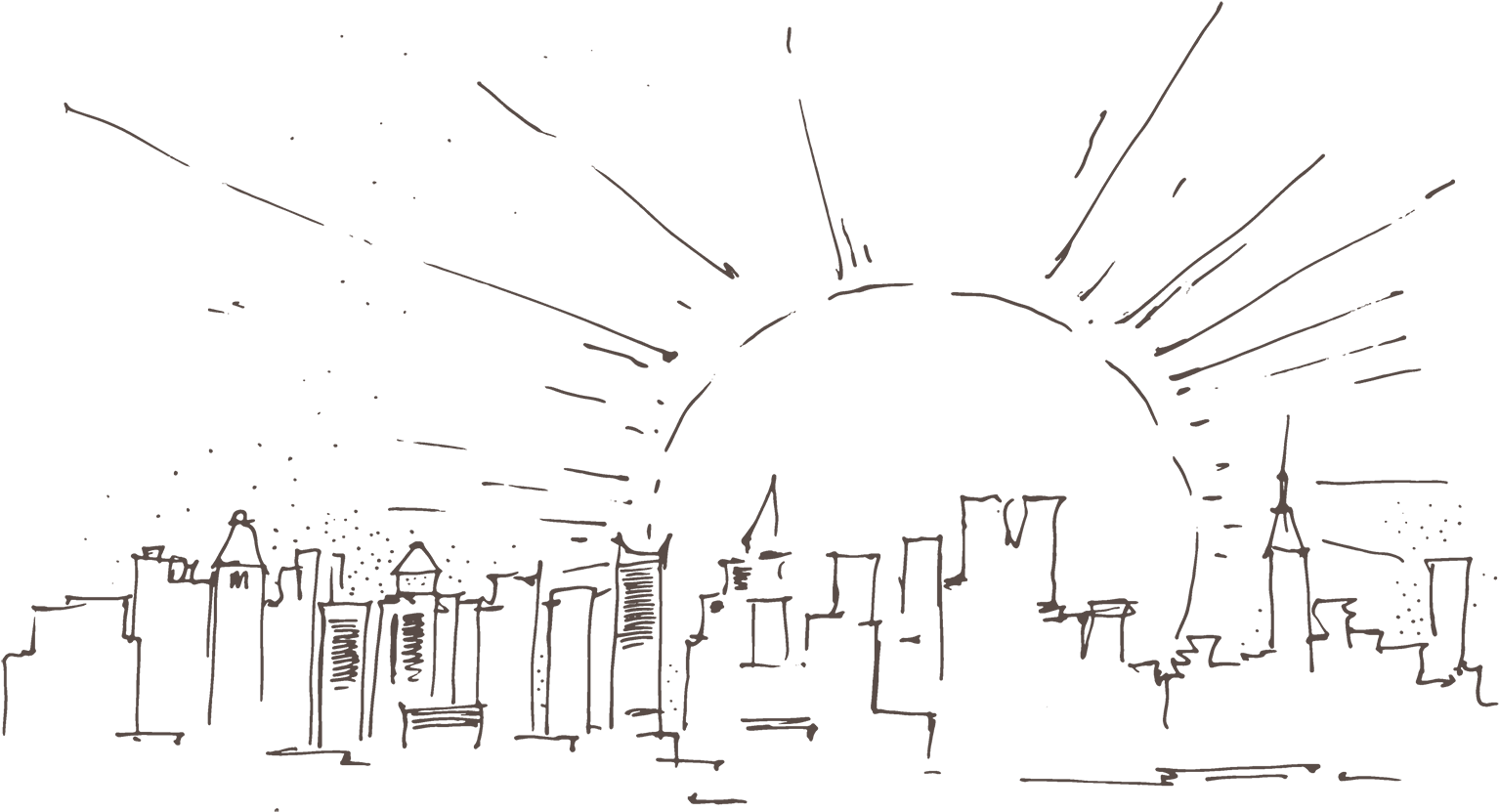 Manhattan Drawing Supra - New York City (1600x861), Png Download