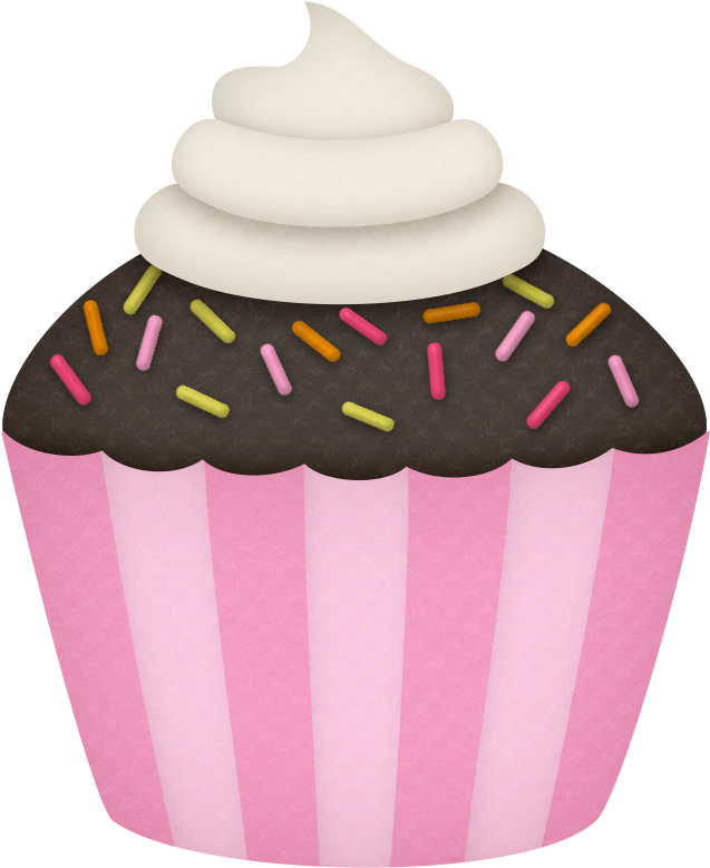 Cute Cliparts ❤ Cupcake Ch - Cupcake (682x802), Png Download