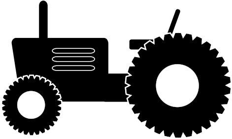 Clipart - Tractor - Tire Side View Vector (800x566), Png Download