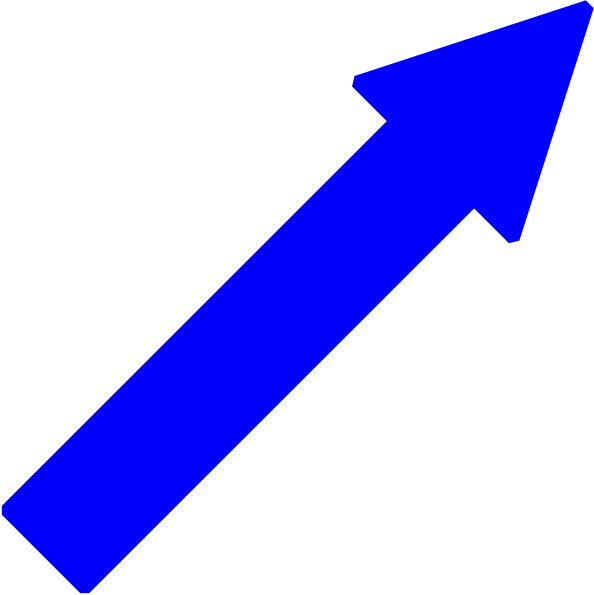 Blue Arrow Right Down Svg Clip Arts 594 X 595 Px (594x595), Png Download