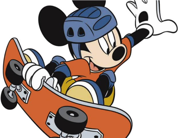 Skateboarding Clipart Mickey Mouse Clubhouse - Mickey Mouse (640x480), Png Download