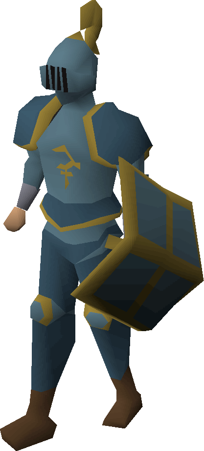 Gold Trimmed Rune Armor (417x918), Png Download