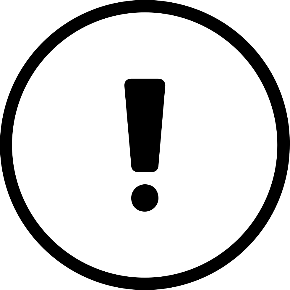 Exclamation Mark - - Icon (981x980), Png Download