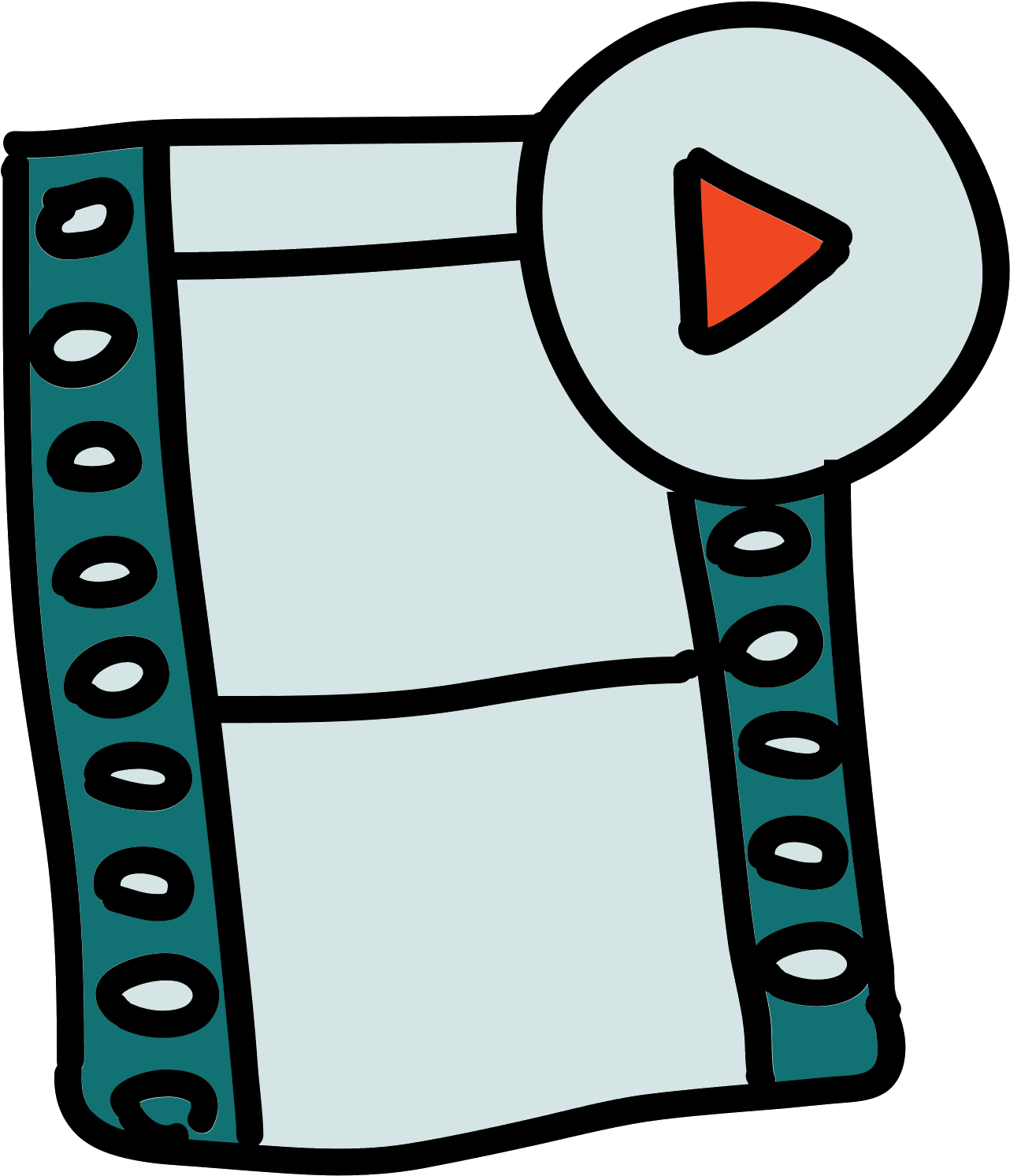 Cinema Film Play Icon - Film (1600x1600), Png Download