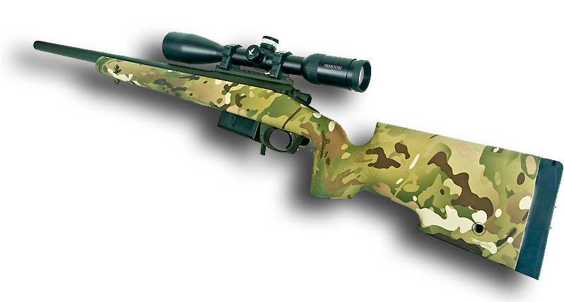 Deluxe, Stock - Hydro Dip Rifle (850x445), Png Download