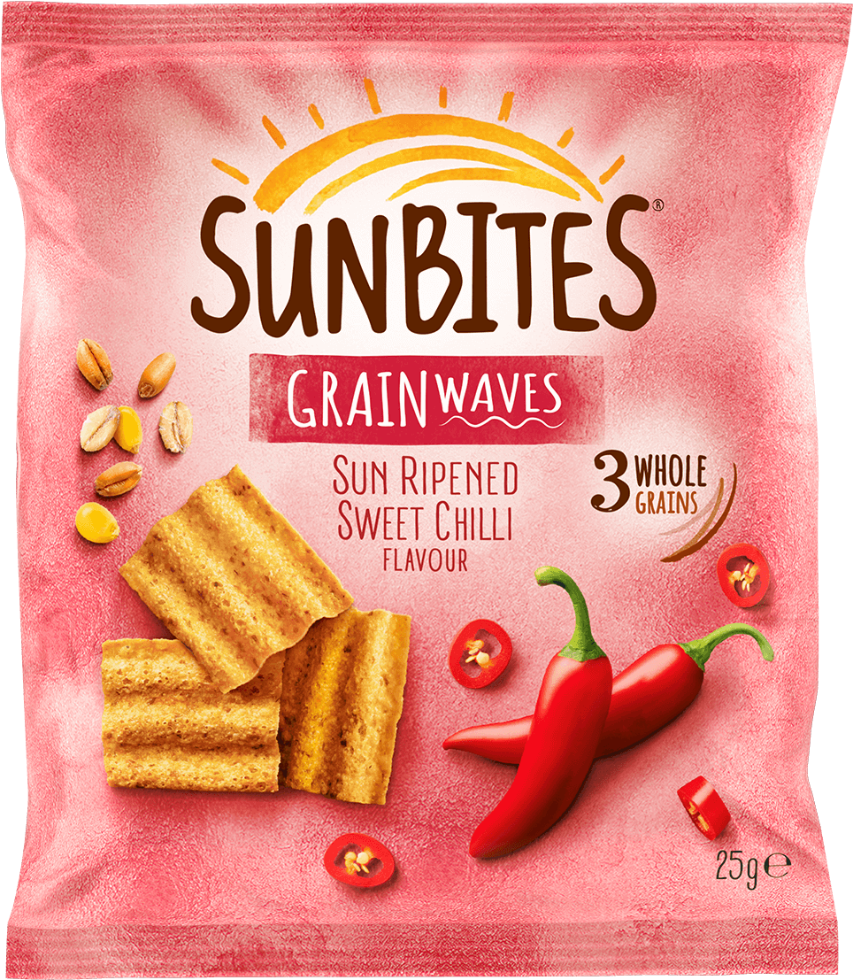 Try Our Deliciously Crunchygrain Waves - Sunbites Sweet Chilli (1500x1216), Png Download