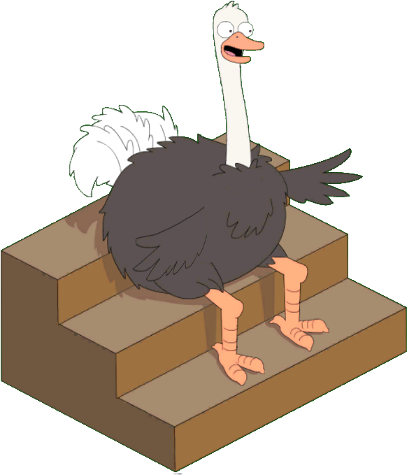 Live Studio Ostrich - Turkey (602x702), Png Download