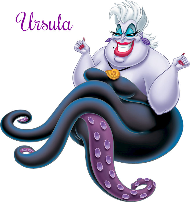 Ironically Enough, It Wasn't Until I Started Putting - Cardboard Cutouts: Ursula - The Little Mermaid Disney (655x698), Png Download