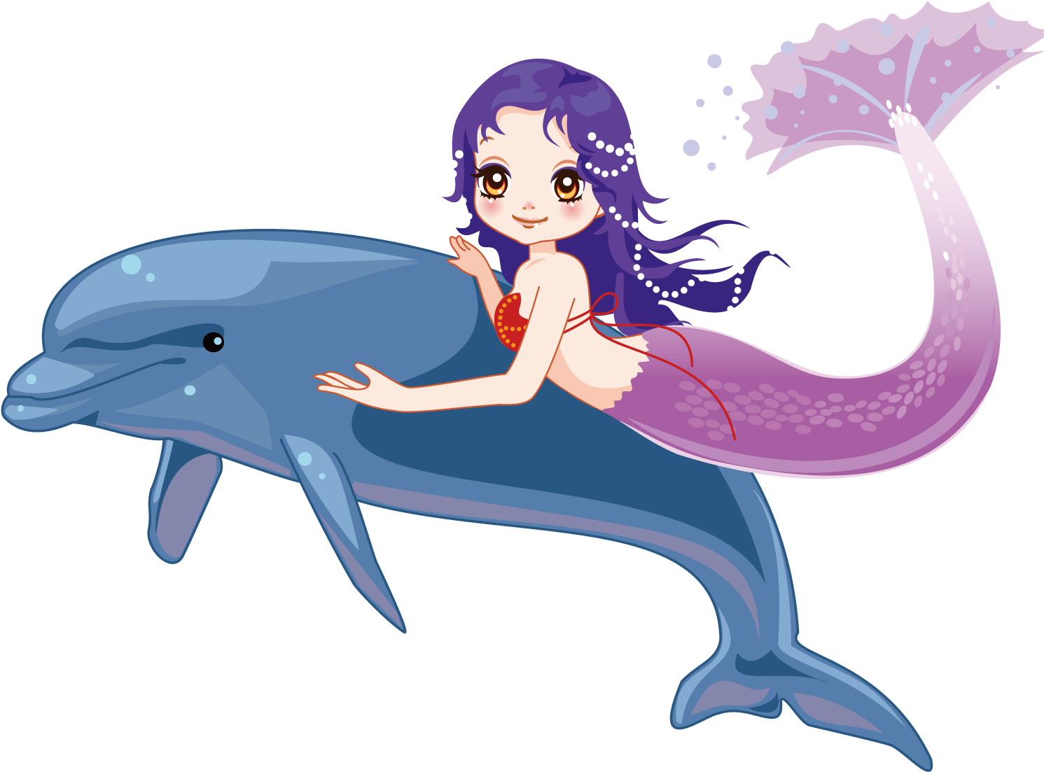 Ariel Disney Little Mermaid Free Birthday Invitation - La Sirenita Con Un Delfin (1500x1500), Png Download