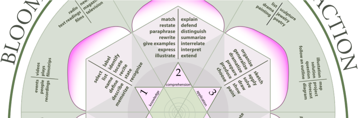 Blooms Taxonomy Learning In Action (1600x480), Png Download