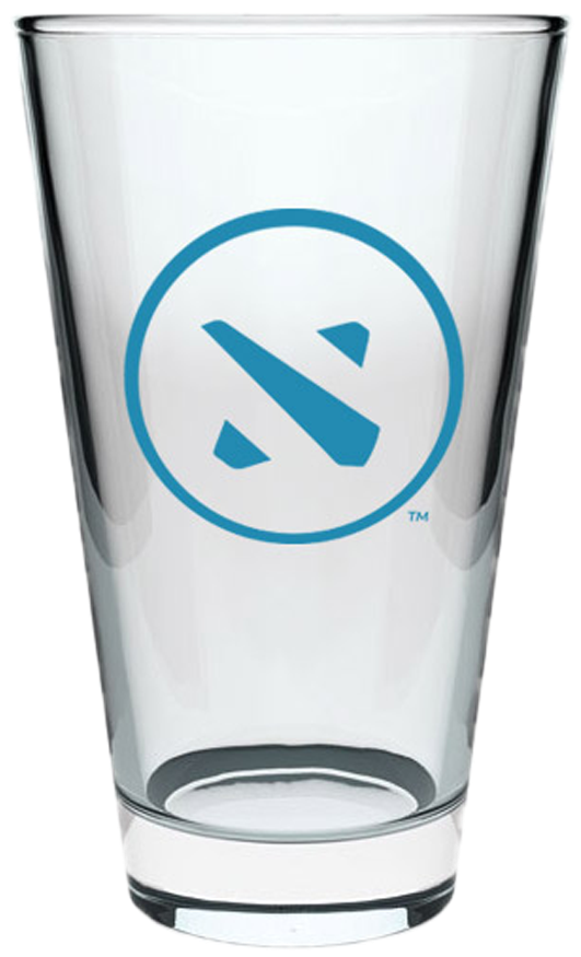 Dota 2 Pint Glass Dota 2 Logo (1000x1000), Png Download