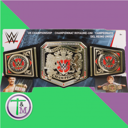 The United Kingdom Uk Exclusive Wrestling Kids Toy - Wwe United Kingdom Championship Toy Belt (533x800), Png Download