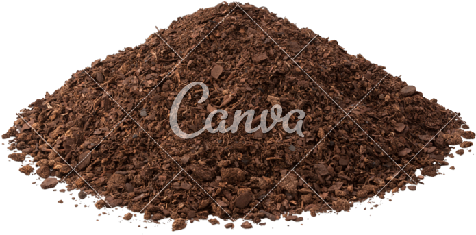Small Pile Potting Soil - Chocolate (800x493), Png Download