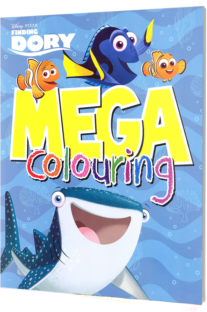 Picture Of Disney Mega Coloring - Disney Pixar Finding Dory Mega Colouring [book] (1000x1000), Png Download