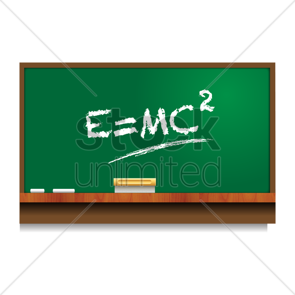 Chalkboard With Formula V矢量图形 - Eraser (600x600), Png Download