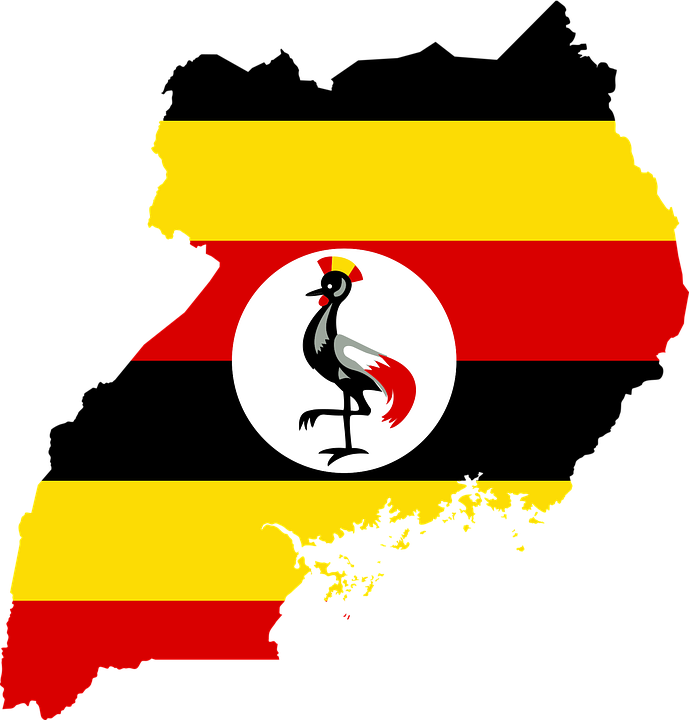 A Return To Uganda With Royal College Of Obstetrics - Uganda Flag Map (689x720), Png Download