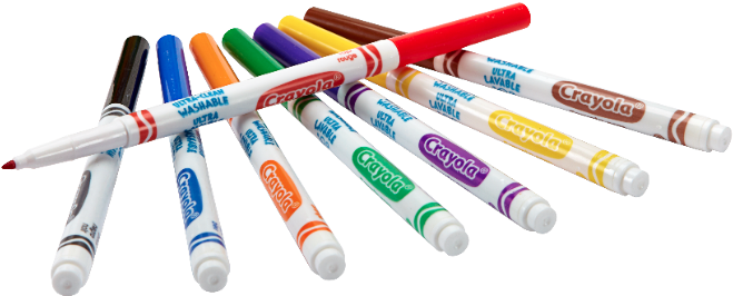 Thumb Image - Crayola Washable Markers Png (800x396), Png Download