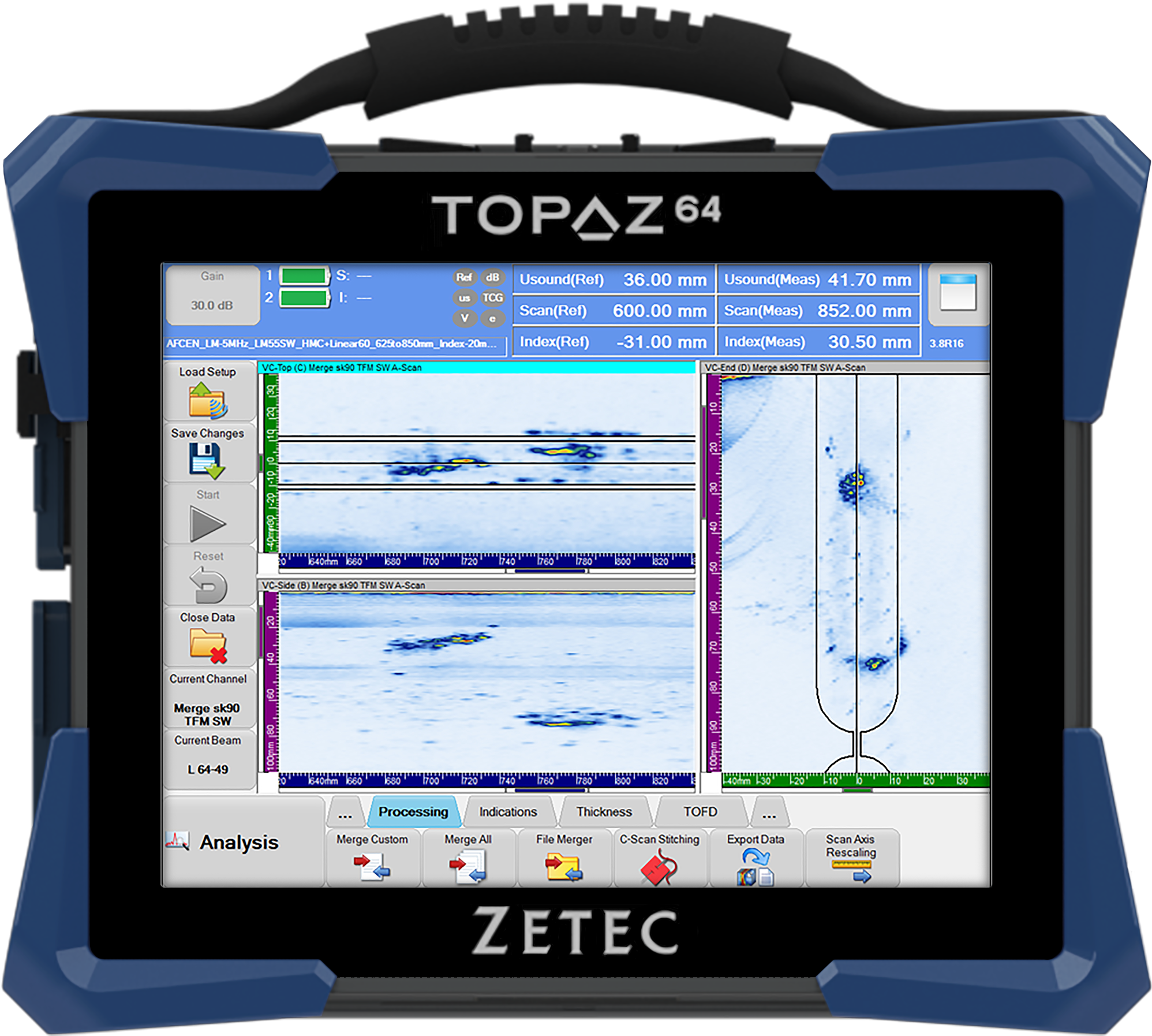 Topaz64 Portable 64 Channel Phased Array Ut Instrument - Nondestructive Testing (2400x2117), Png Download