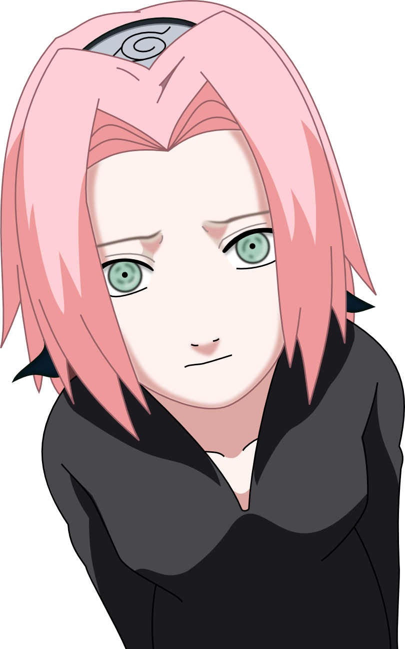 I Wanted To Know How Sakura Would Look Like With Mangekyou - Sakura Haruno Hair Png (810x1297), Png Download
