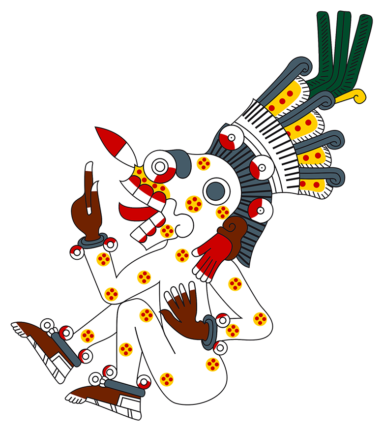 Merchant Drawing Aztec Png Black And White Download - Mictlantecuhtli Aztec God (900x900), Png Download