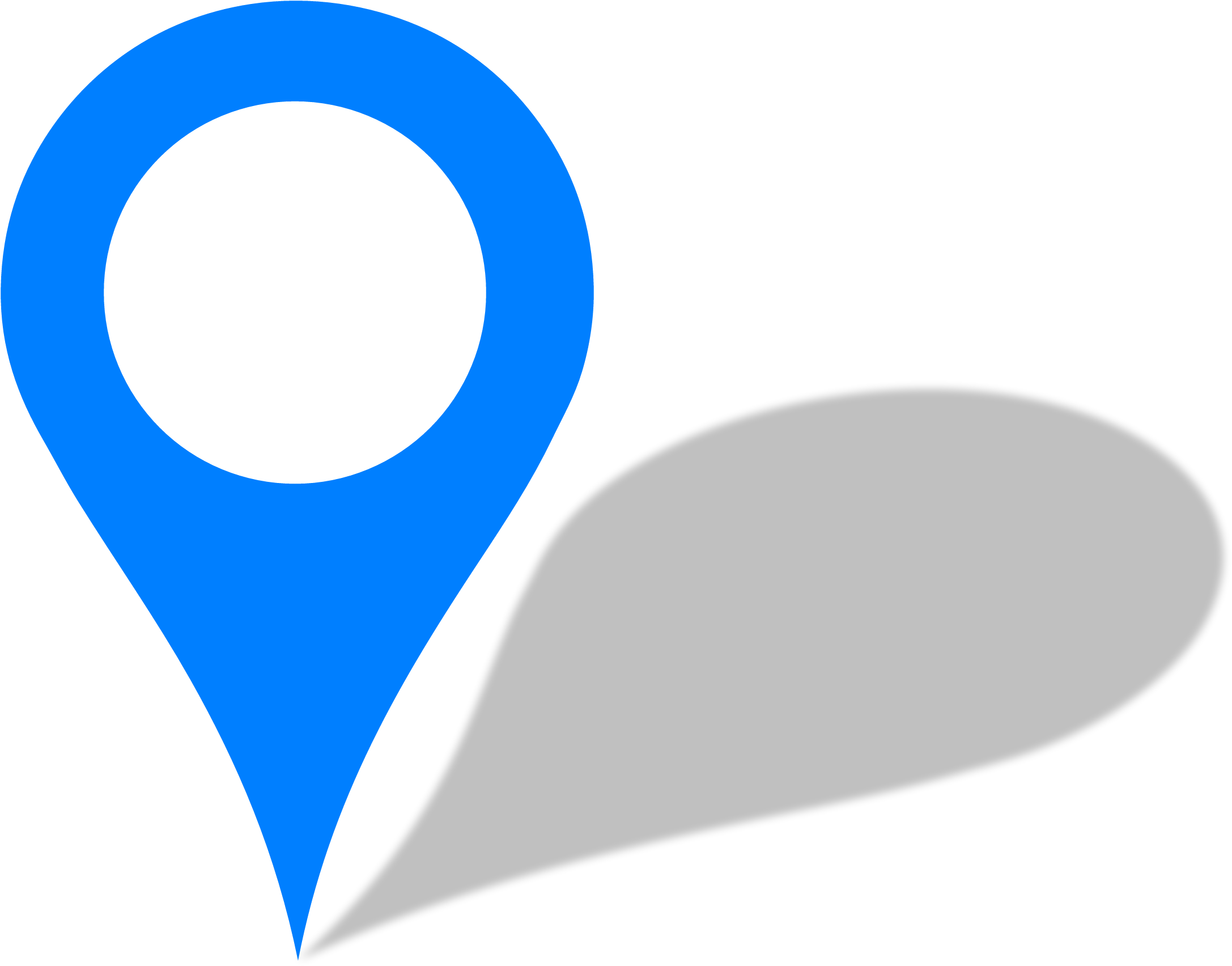 Apple Products Sold Around The World - Location Pin Blue Png (2481x2073), Png Download