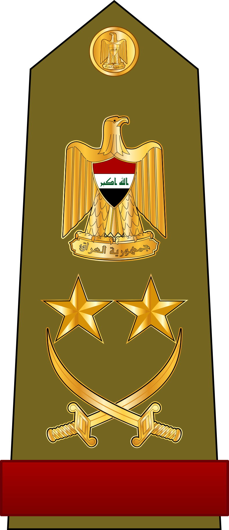 File - Iraqarmyrankinsignia-2 - صور رتب الجيش العراقي (790x1828), Png Download
