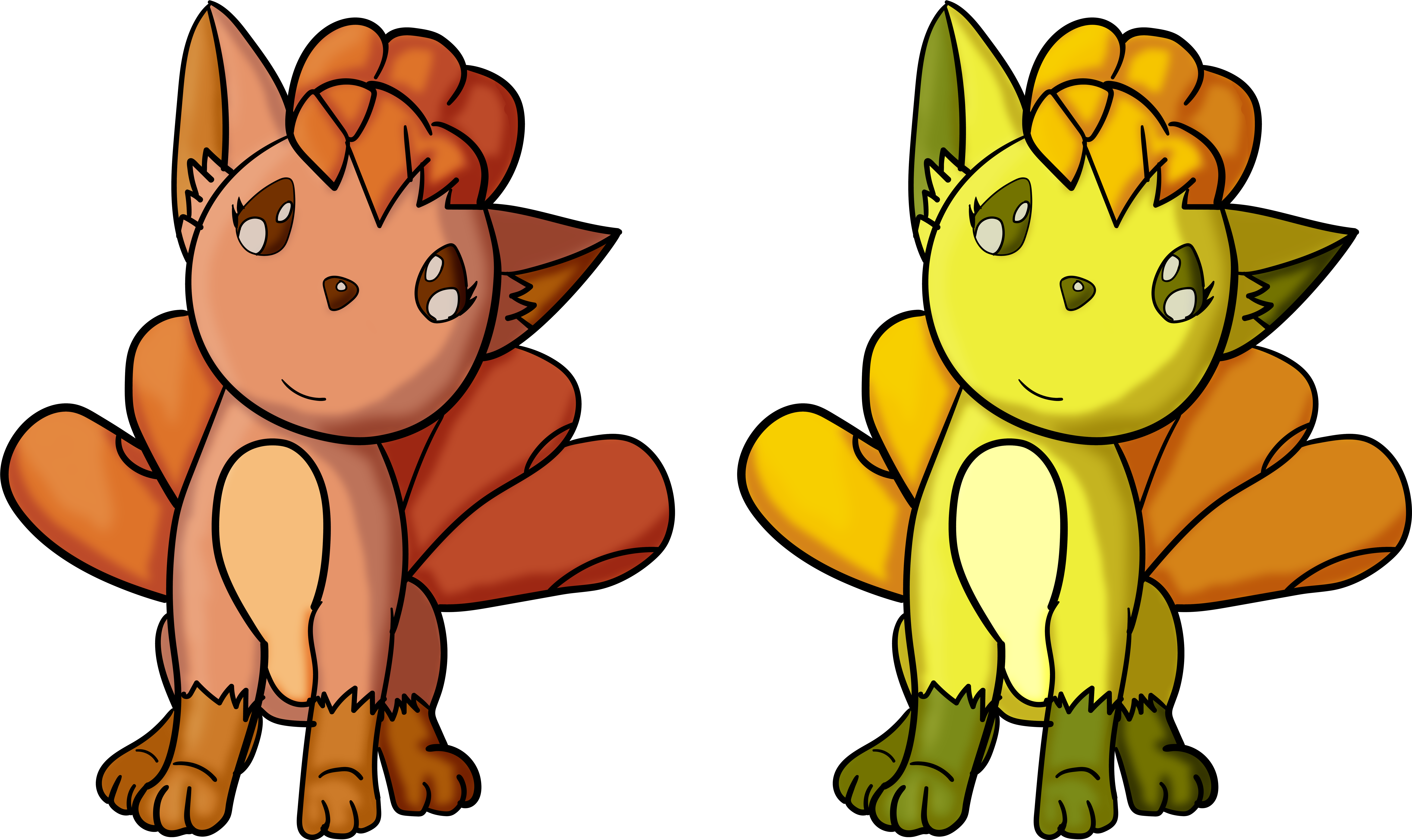 Cutie Vulpix (9413x5443), Png Download