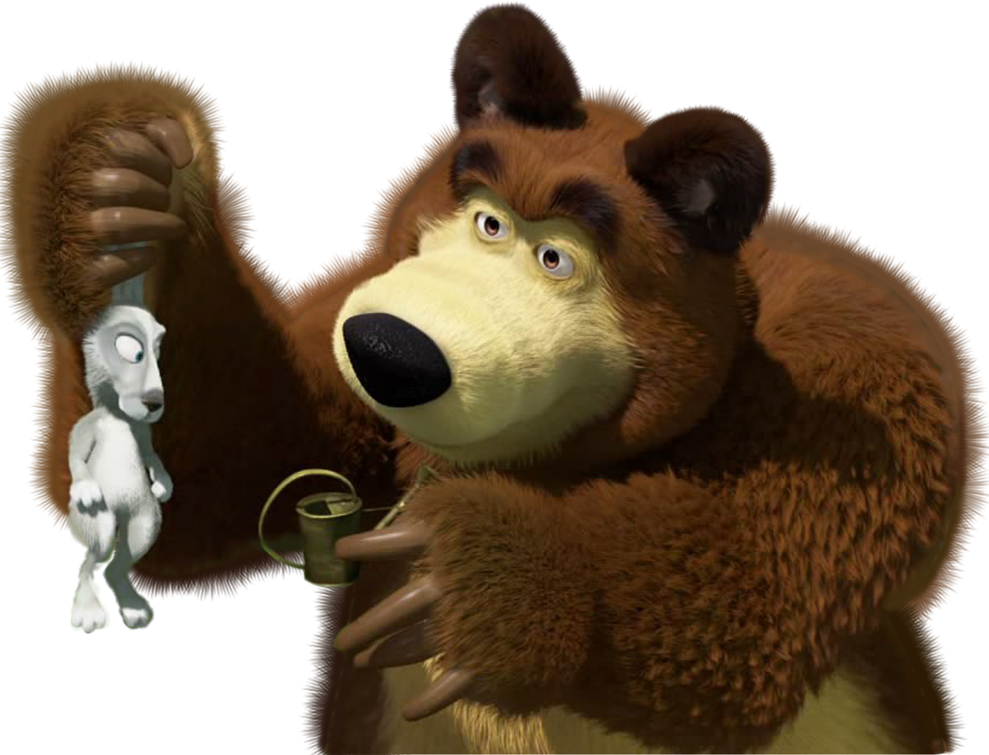 Masha And The Bear Transparent Png Clip - Masha And The Bear (2000x1527), Png Download