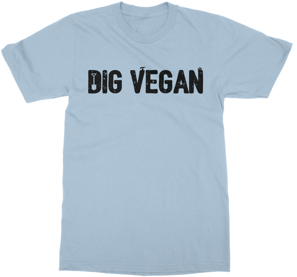 Dig Vegan Logo ﻿classic Adult T-shirt - Am A Designer T Shirts (1024x1024), Png Download