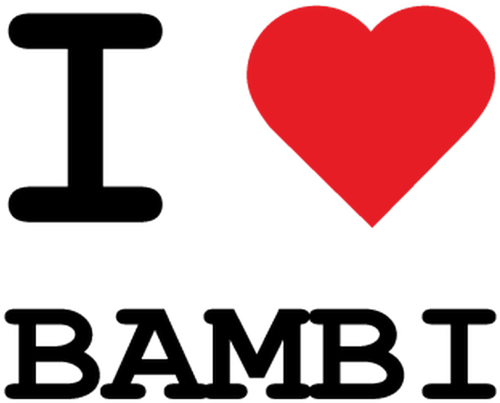 T-shirt I Love Bambi - Stickers I Love My Family (800x800), Png Download