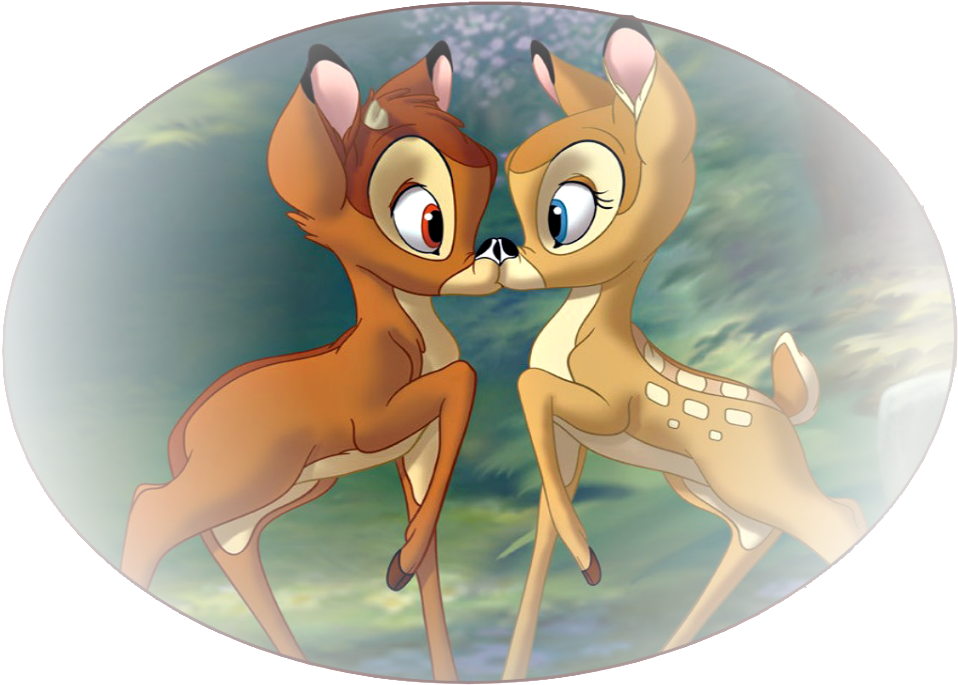 [ Img] - Bambi And His Girlfriend (1023x705), Png Download