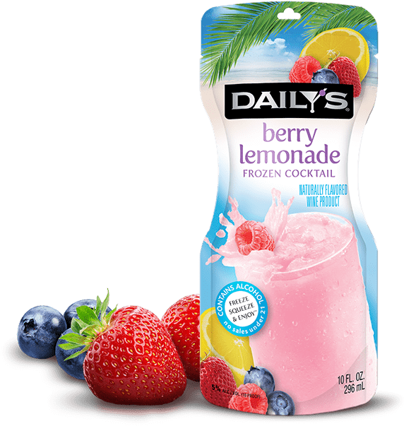 Berry Lemonade - Cocktail (690x714), Png Download