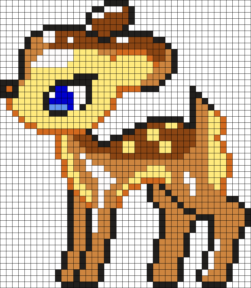 By - Pixel Art Animaux Disney (862x988), Png Download