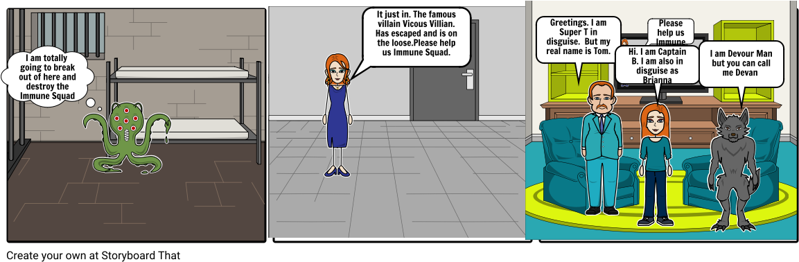 Revenge Of The Vicious Villain - Cartoon (1164x385), Png Download