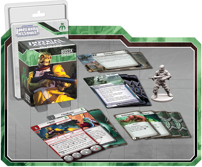 Imperial Assault - Bossk Villain Pack (700x578), Png Download