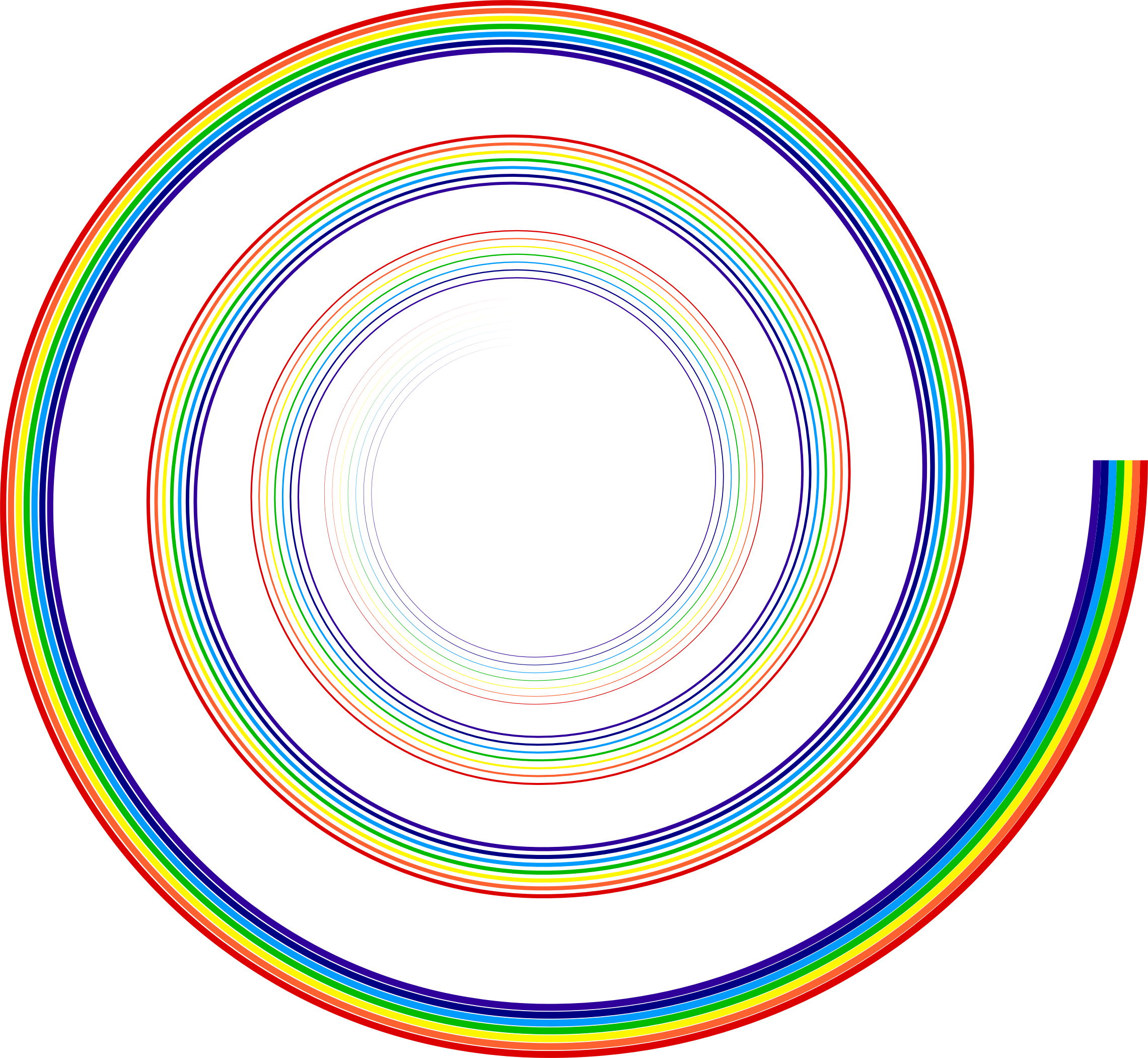 This Free Icons Png Design Of Rainbow Spiral (2280x2100), Png Download