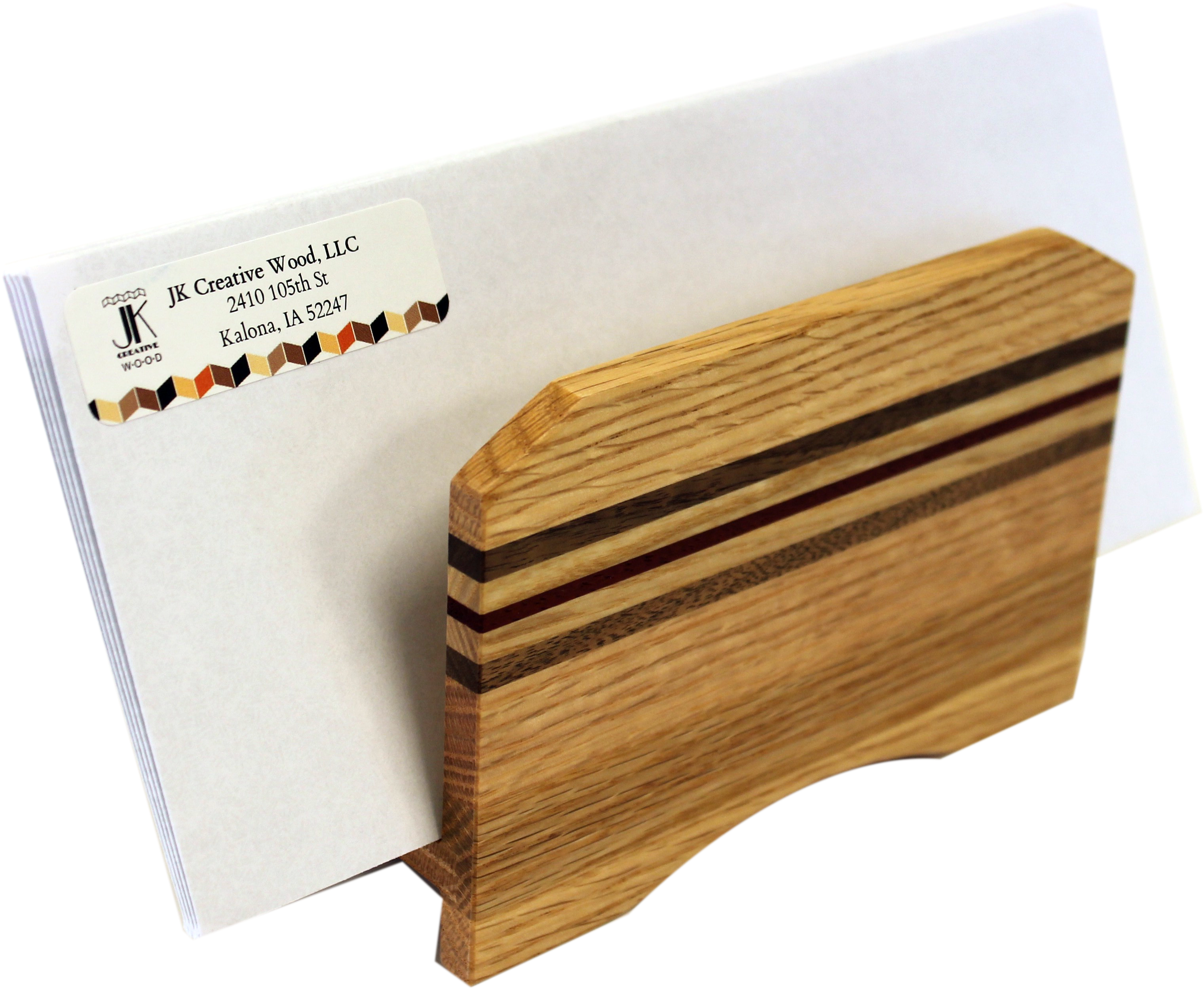 Striped Letter Holder - Plywood (3623x3624), Png Download