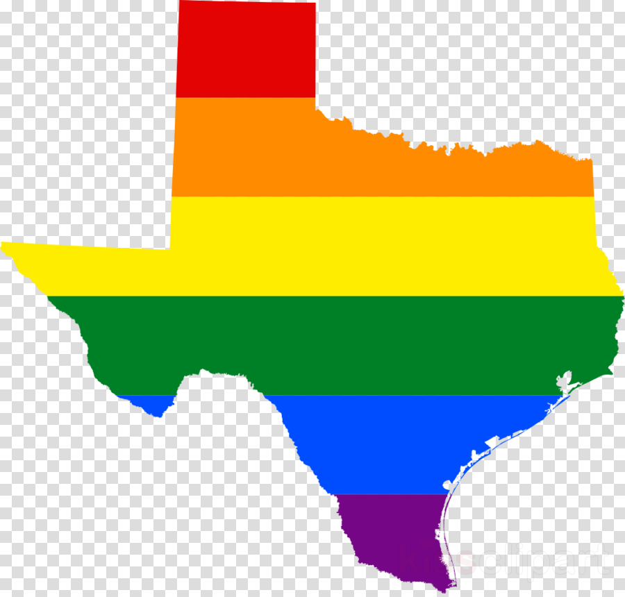 Texas Rainbow Flag Clipart Texas Rainbow Flag Lgbt - Lgbtq Texas (900x860), Png Download