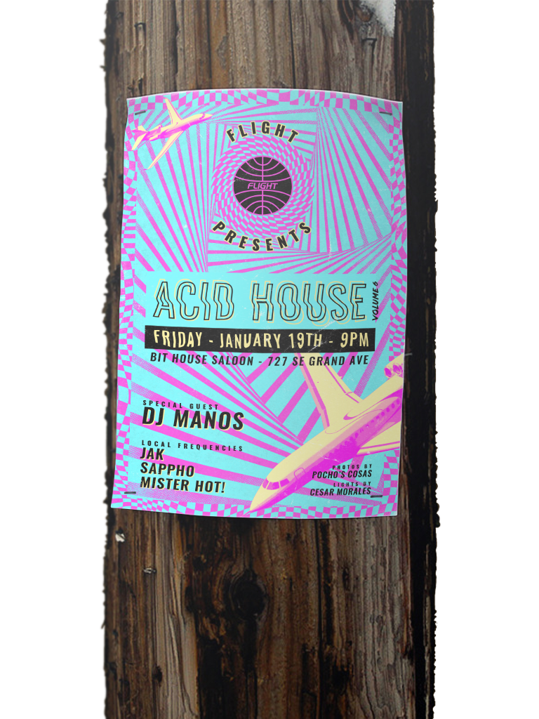 When It Came To Flight's Acid House Event I Combined - Wood (768x1024), Png Download