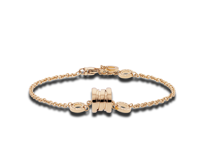 Zero1 Soft Bracelet In 18 Kt Pink Gold - Bvlgari B Zero1 手鍊 (660x515), Png Download