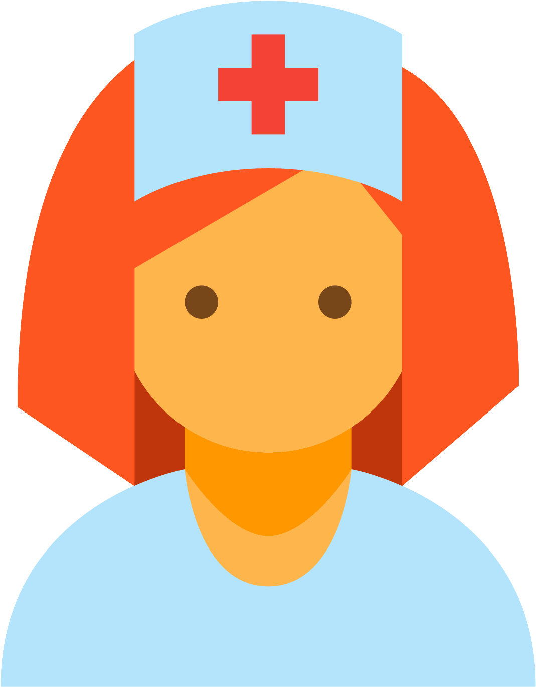 This Is An Image Of The Front Of A Nurse's Face - Moderador Icon (1600x1600), Png Download