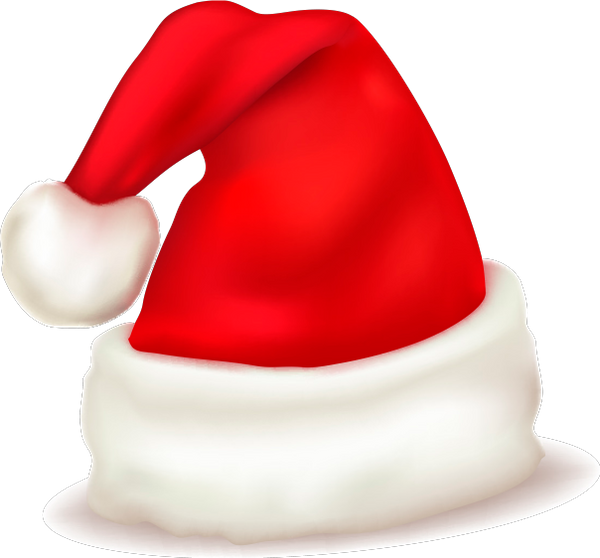 Santa Claus Hat Png - Santa Claus Hat Vector Png (600x558), Png Download