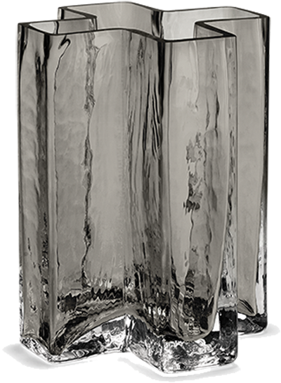 Vase - Holmegaard Crosses Vase 12cm, Smoke (1200x1200), Png Download