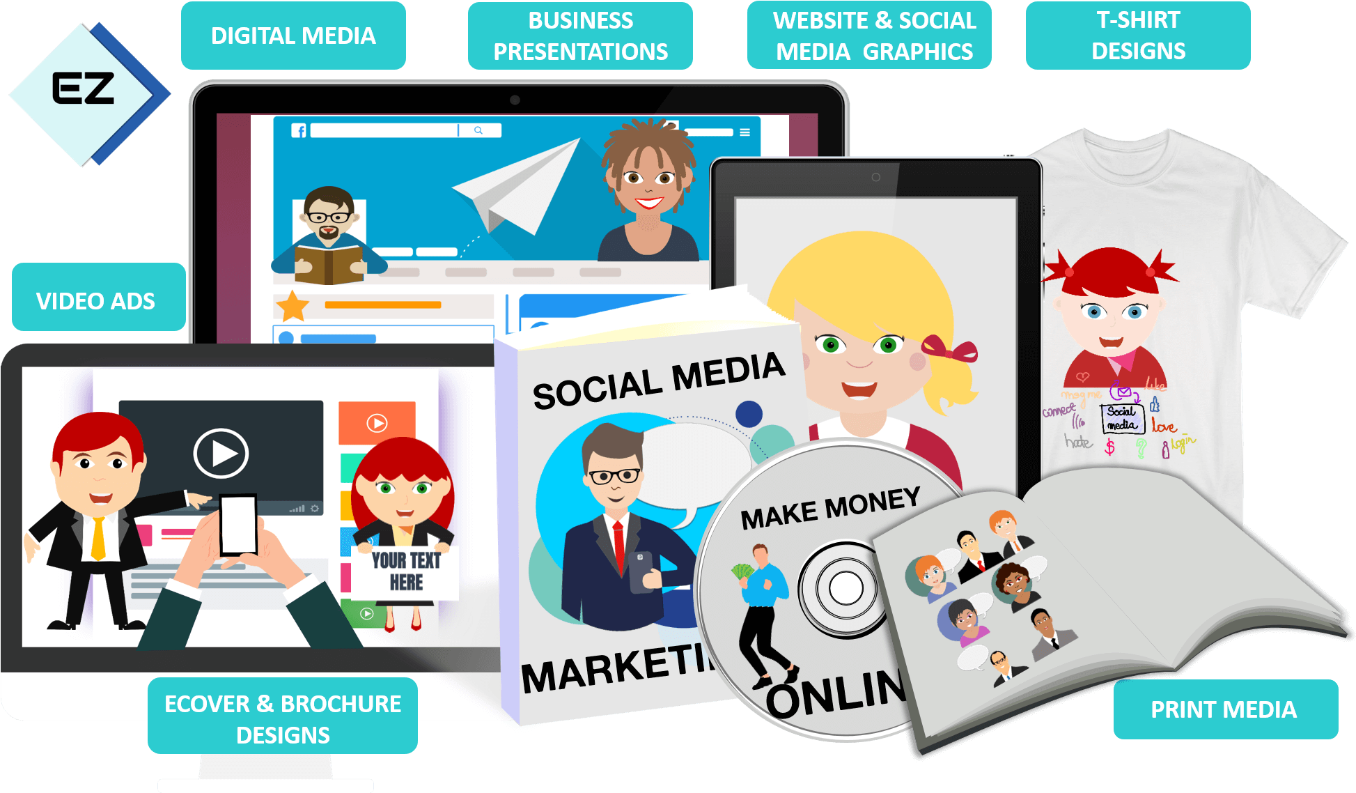 From Beginners To Professionals And Advanced Users - Cartoon (1987x1146), Png Download