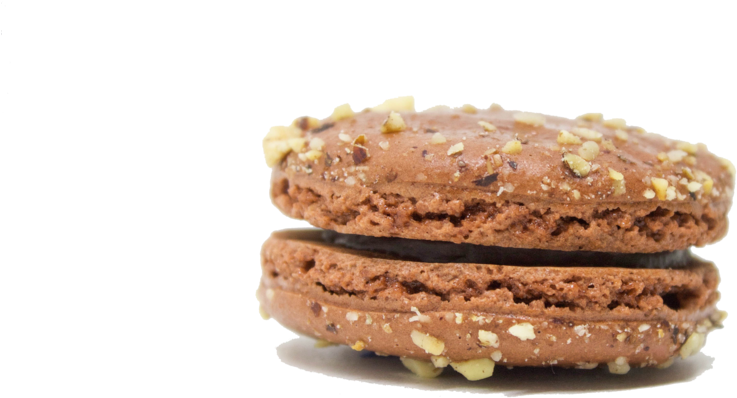 Chocolate Hazelnut Crunch - Macaroon (1000x667), Png Download