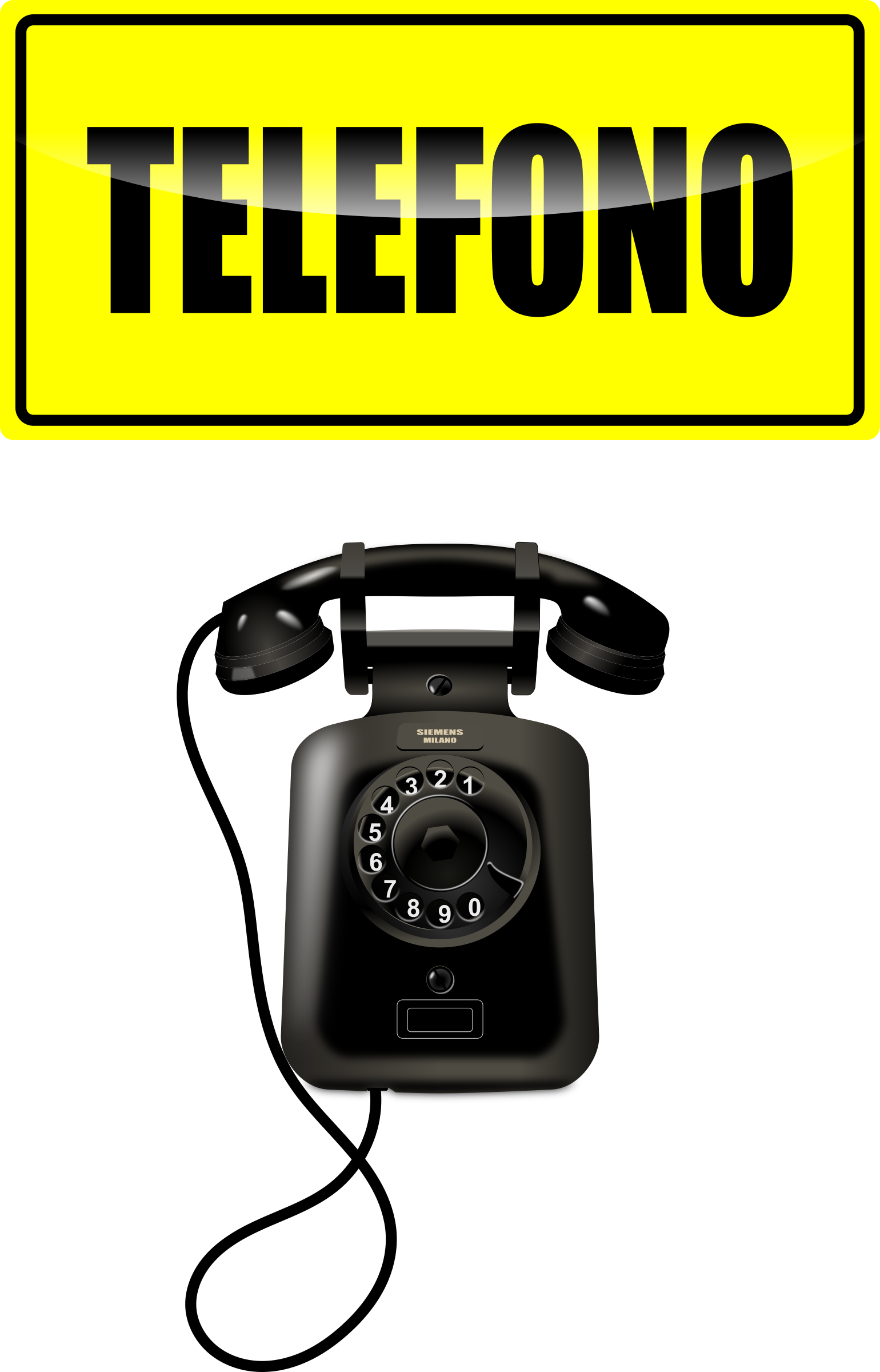 This Free Icons Png Design Of Wall Telephone (1540x2400), Png Download