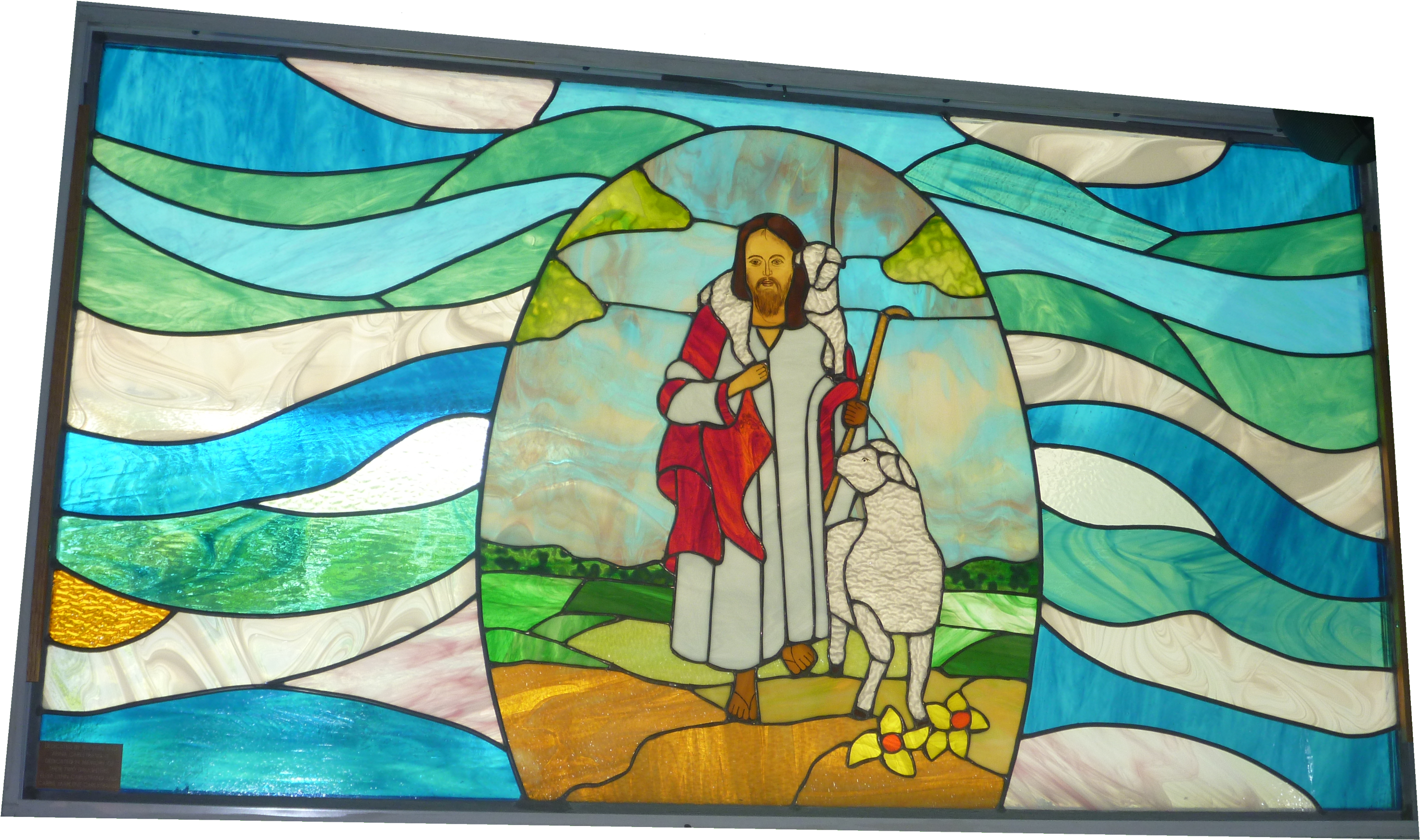 And They Took Up Twelve Baskets Full Of Broken Pieces - Stained Glass (3000x2250), Png Download