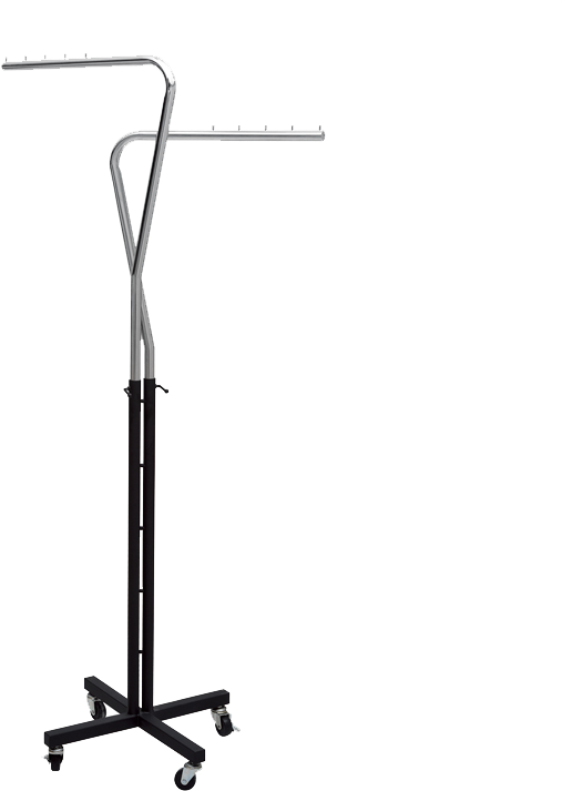 Metal T Shirt Display Rack/clothes Hanging Stand/black - Clothing (800x800), Png Download