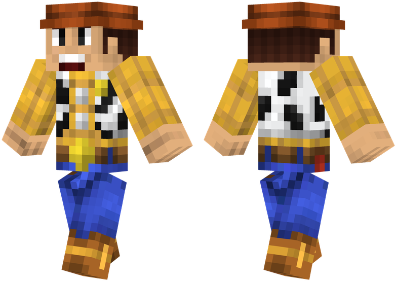 Woody - Woody Toy Story Minecraft Skin (804x576), Png Download